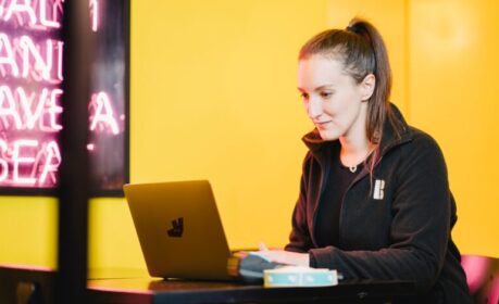 Women working at laptop