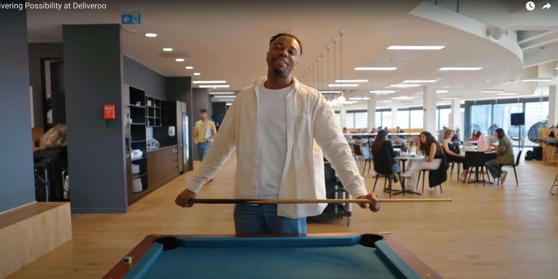 Deliveroo employee playing poolcxY_8fuS9X8 thumbnail